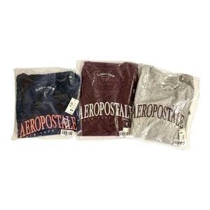 Aeropostale Classic Crew Shirts Bundle of 3 Size XXL